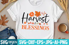 Harvest Blessings SVG Design,Thanksgiving SVG Design Product Image 2