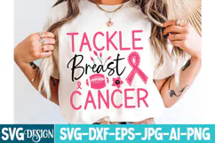 Tackle Breast Cancer Svg Design,Breast Cancer Svg Design Product Image 3