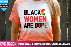 Black Women are Dope | Black Woman with Afro svg & png Product Image 3