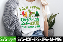 Farm Fresh Christmas Pine Spurce Fir SVG Design,Christmas Product Image 3