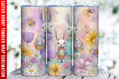 Easter Bunny Tumbler Wrap | 20oz Straight &amp; Tapered Tumbler Product Image 1