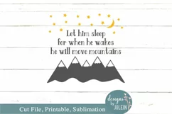 Let Him Sleep SVG, png, eps, sublimation, printable Product Image 3