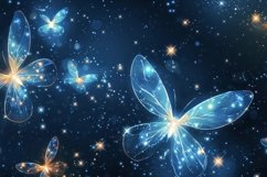 Glowing Fireflies Background Wallpaper Product Image 1