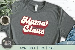 Mama Claus Christmas SVG - PNG, DXF, SVG, EPS, Cut File Product Image 1