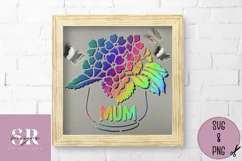 3D Floral Mum card | Paper cutting | Mother’s Day card SVG. Product Image 4