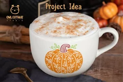 Floral Pumpkin svg, Thanksgiving Floral Decor Product Image 5