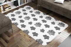 B&amp;W floral seamless pattern 3, digital paper Product Image 2