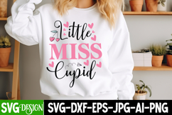 Little Miss Cupid SVG Design,Valentine's Day SVG Design Product Image 2