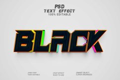 3d black editable text style Product Image 1