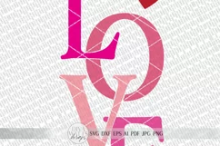 LOVE svg | Valentine's Day SVG | Modern Farmhouse Sign | dxf Product Image 3