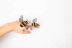 Bumble Bee Paper Cut SVG | Layered Bumble Bee SVG Product Image 4