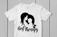 Best Therapy Mom's Love - Mother SVG EPS DXF PNG Cut Files Product Image 2