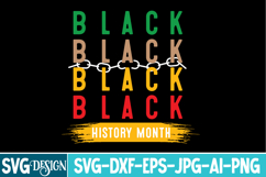 Black History Month SVG Design,Black History Month PNG Product Image 1