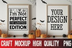 Halloween Vintage Sign Mockup,White Sign Mockup High PNG Product Image 1