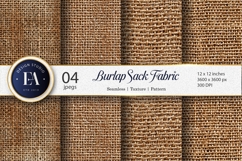 Burlap Sack Fabric Texture Seamless Pattern Digital Paper Product Image 1