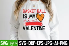Baseball Is My Valentine SVG,Valentine's day SVG Quotes Product Image 2