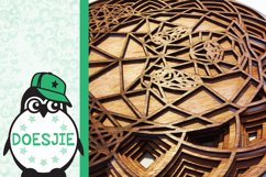 3d svg layered Multi layer mandala panda Product Image 5