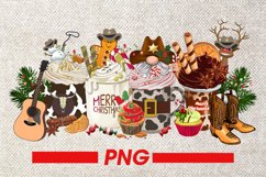 merry christmas png christmas coffee cowboy latte png Product Image 1
