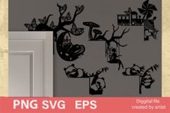 door corners Children svg, plants decor plant corners bundle Product Image 1