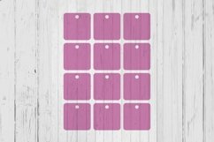 Square rounded corner 2 inch tags template dxf svg png ai fi Product Image 1