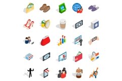 Shopping icons set, isometric style Product Image 1