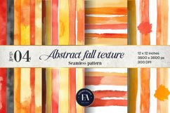 Seamless Autumn Watercolor Stripes | Autumn pattern Product Image 1