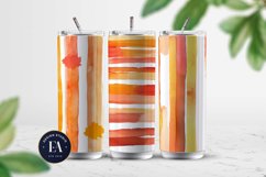 Seamless Autumn Watercolor Stripes | Autumn pattern Product Image 2