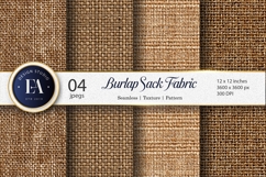 Burlap Sack Fabric Texture Seamless Pattern Digital Paper Product Image 1
