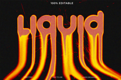 Vibrant Liquid-Like Text Design with a Fiery Gradient Product Image 1