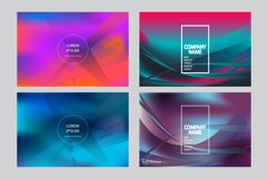 Fluid shapes wavy abstract background bright colors Product Image 1