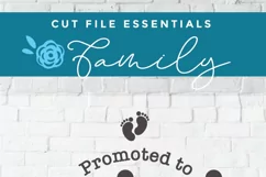 Gigi svg - a Promoted to grandma gigi svg file for crafters Product Image 5