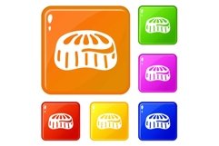 Candy jelly icons set vector color Product Image 1