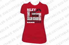 Color Guard SVG | Color guard Subway Art | Shirt Design Product Image 2