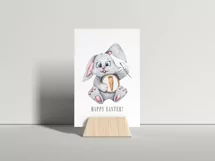 Watercolor cute animals clipart-bunny, bear, hamster Product Image 2
