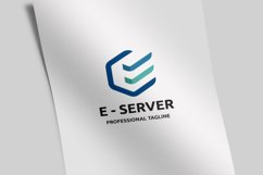 E - Server Letter E Logo Product Image 1