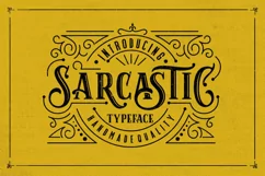 Sarcastic Typeface + Extras - Free Font of The Week Product Image 1