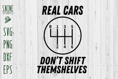 Real Car Don&#039;t Shirt Manual Transmission Vintage Retro Car Product Image 1