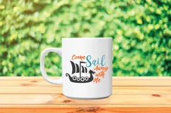 Come Sail Away With Me SVG - Viking SVG Cut File - DXF EPS Product Image 5
