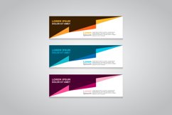 Vector abstract design web banner template Product Image 1