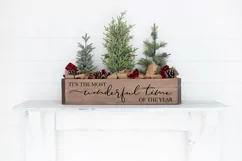 Christmas Sign SVG -It's The Most Wonderful Time Of The Year Product Image 2