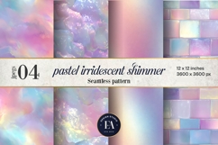 Holographic Pastel Digital Paper, Iridescent Texture Product Image 1