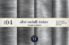 Silver Metallic Texture |Brushed Metal Background Product Image 1
