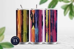 Vibrant Crayon Drip Pattern| Bright Crayon Melt Pattern Product Image 2