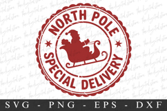 North Pole Special Delivery Svg | Christmas svg Product Image 1