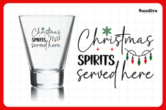 Funny Christmas Shot Glass Quote SVG | Served Here Product Image 3