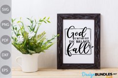 God is within her she will not fall SVG Cut Files Product Image 2