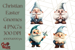 Easter Christian Gnome PNG, Religious Spring Sublimation Product Image 1
