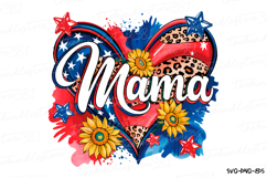 American Mama Svg | 4th of July Svg | Svg Cut File Product Image 1