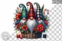 Christmas Gnome Sublimation - Clipart PNG Design Product Image 1