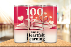 100 Days Of School Tumbler wrap, Teacher Day 20oz Tumbler Product Image 1